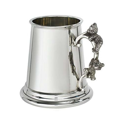 Wentworth Pewter - Teddy Bear Handle Pewter Baby Mug, Baby Gift, Keepsake (with engraving)