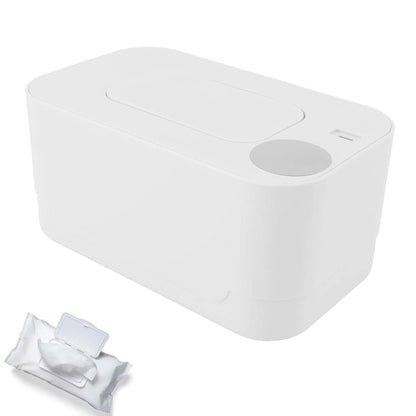 Jwthee Portable Wipe Warmer And Wet Wipes Dispenser USB Heating Case White