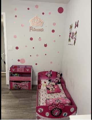 Create-A-Mural Polka Dot Wall Decals for Girls Room, Light and Dark Pink