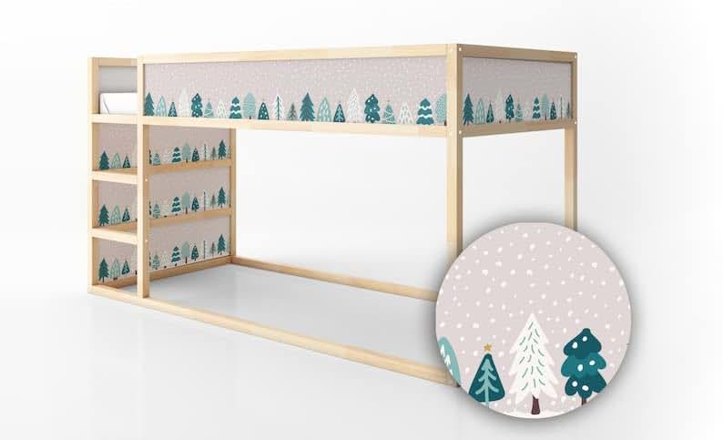 Winter Snow Floral Decals Sticker for Nursery Furniture Decor