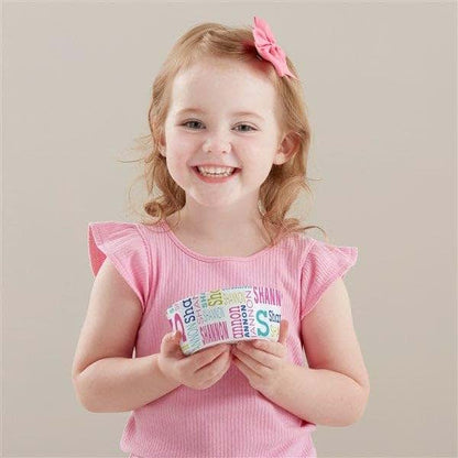 Personalization Universe Repeating Name Personalized Kids Bowl (photo 3)
