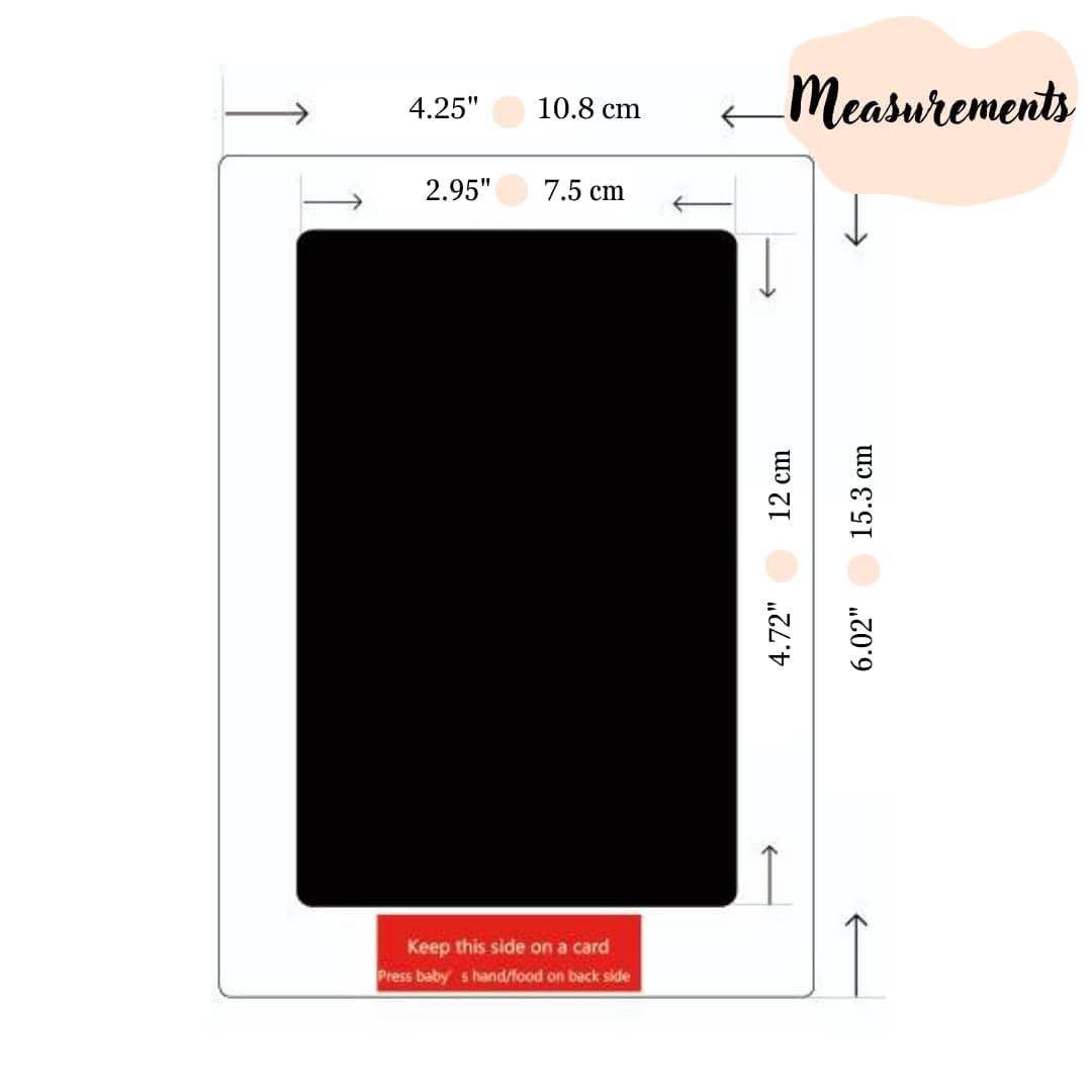Céu Azul Inkless Ink Pad For Baby Hand Foot And Pet Paw Print Stamp Kit (photo 3)