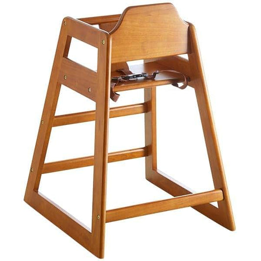 Lumenil Wooden High Chair For Babies And Toddlers In Walnut