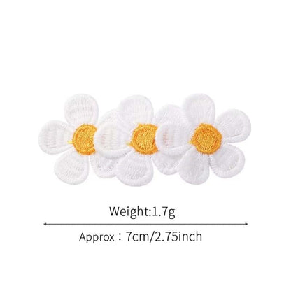 BabyOneStop Sunflower Snap Hair Clips Yellow Daisy Flower Hairpins