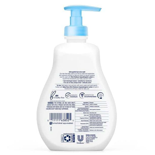 Baby Dove Tip To Toe Wash Rich Moisture, 13 Oz, Pack Of 5