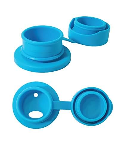 Pura Kids Big Mouth Sport Top Lid - Wide Mouth Water Bottle Lid, Spill-Proof, Aqua (photo 2)
