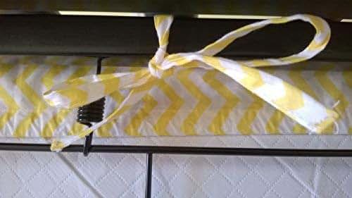 BabyOneStop Pull-Proof Toddler Fitted Crib Sheet With Ties, Gray With Yellow Stars
