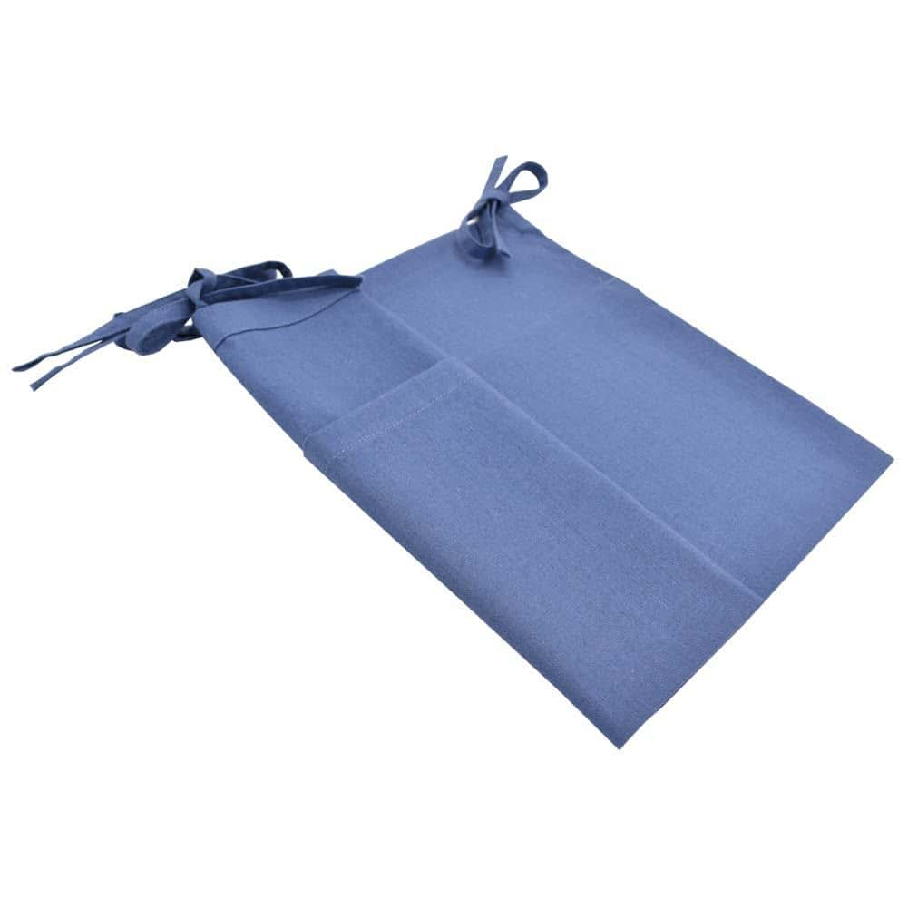 YeeMan Linen Baby Bedside Hanging Storage Bag, Blue