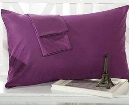 Om Bedding Collection Travel Pillowcase 14x20 500 Thread Count Egyptian Cotton Set of 2