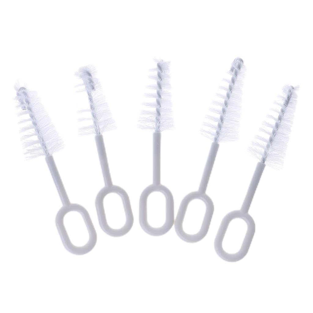 Qsvbeeqj 5 Pcs Nipple Bottle Brushes Baby Bottle Nipple for Extra Dense Bristles Baby Pacifier Easy On Cutting Dies for