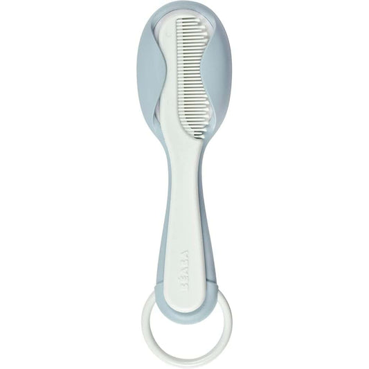 Béaba Beaba - Comb + Hairbrush set for Babies and Children - Integrated comb storage system on the back of the brush