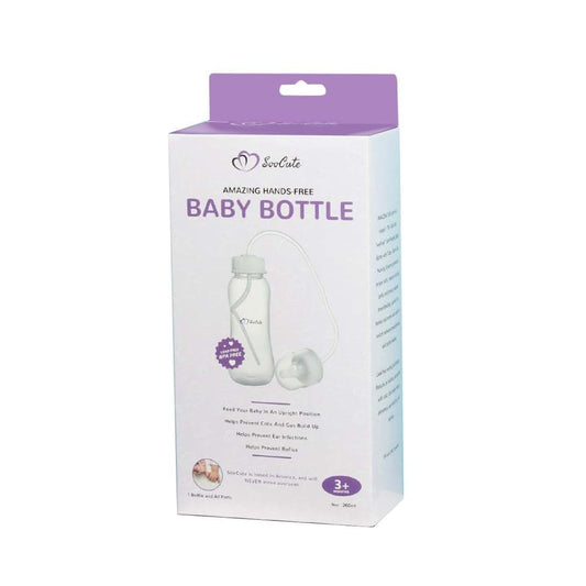 BabyOneStop Hands-Free Baby Bottle With Tube Straw Feeding System 9 Oz
