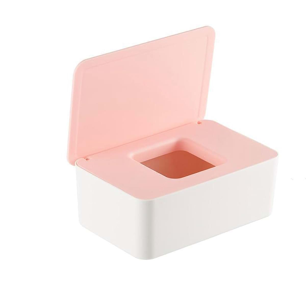 Yunduokeji 2-Piece Baby Wipes Case With Sealing Lid, Large Size White Box