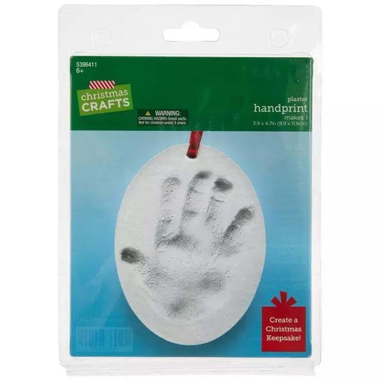Christmas Crafts Plaster Handprint Ornament Kit - Makes 1