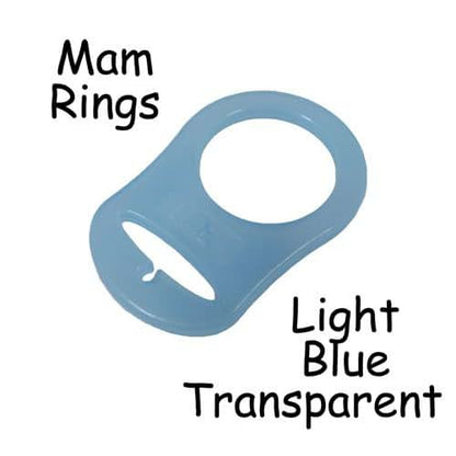 5 MAM Ring Button Style Pacifier Adapter - by i Craft for Less (Blue) (photo 2)