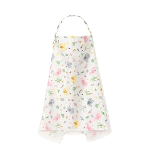 JHION Breastfeeding Nursing Cover, Soft Muslin Cotton Breastfeeding Cover, Babies Nursing Apron Cover, Adjustable