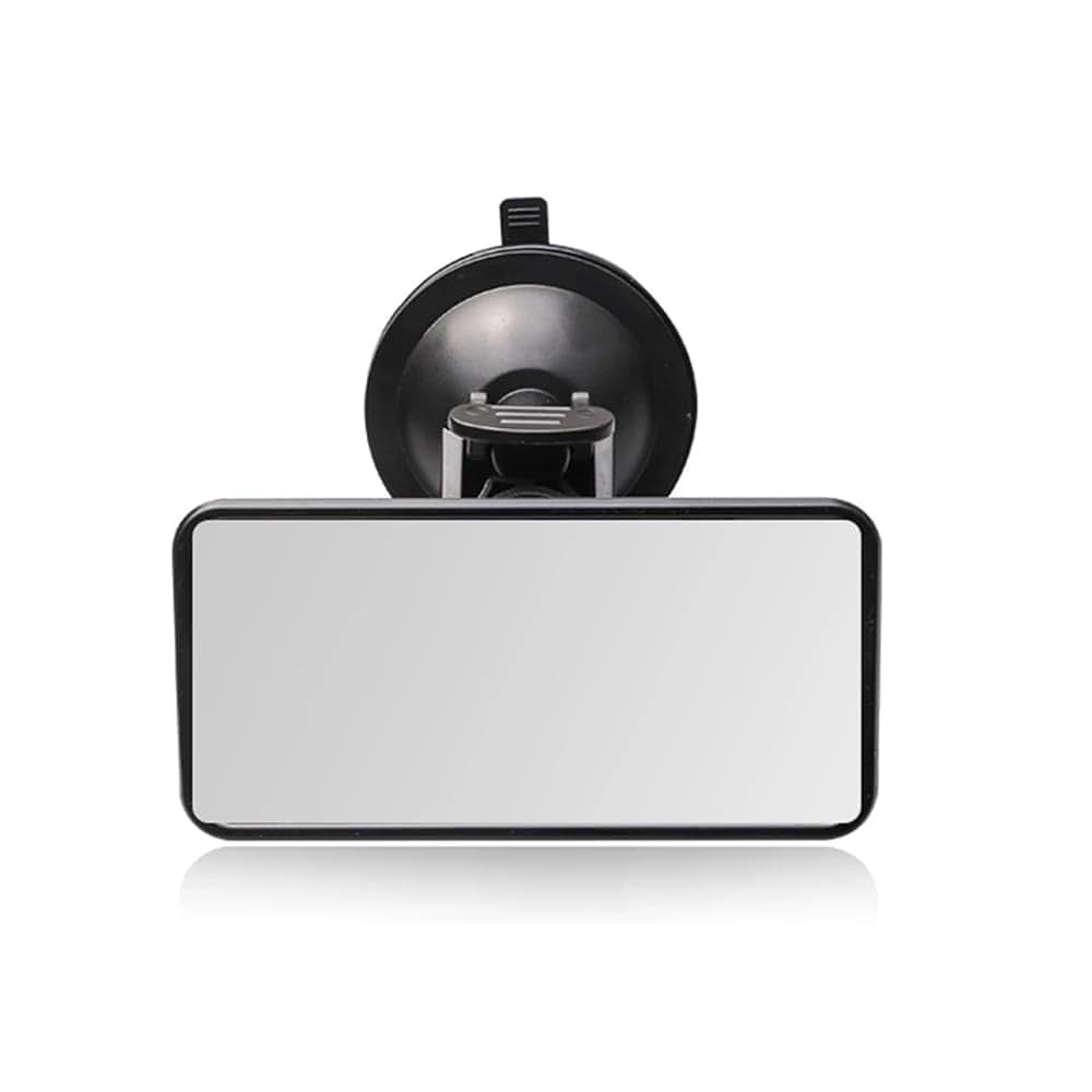 BabyOneStop Baby Car Mirror for Backseat Observation, Adjustable Suction Cup Mount, Black