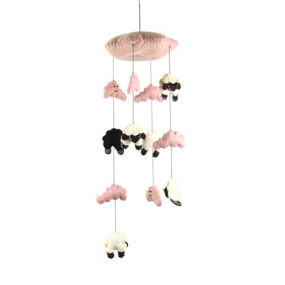 Global Groove Counting Sheep Mobile - Pink