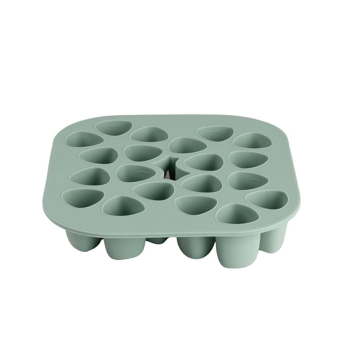 Béaba Silicone Mini Multiportion Tray In Sage Green (photo 2)