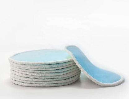 Kinderoo Reusable Nursing Pads, 8 Pack, Maternity Breastfeeding Pads, Blue/White. Can also be used as reusable (photo 2)
