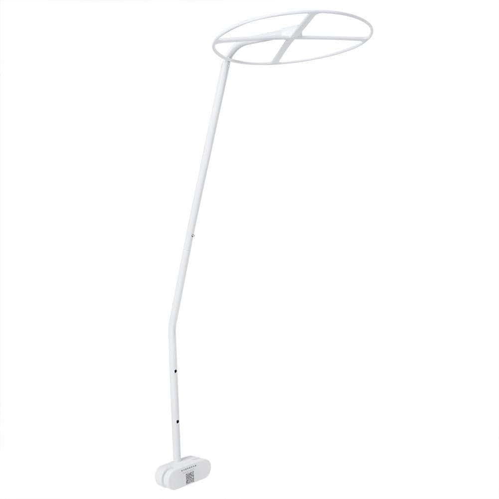 AMONIDA Crib Net Holder, White Adjustable 1.1m/3.6ft Net Stand