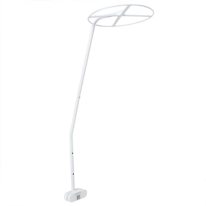 AMONIDA Crib Net Holder, White Adjustable 1.1m/3.6ft Net Stand