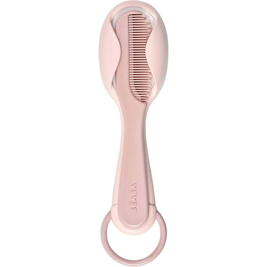 Béaba Beaba - Comb + Hairbrush set for Babies and Children - Integrated comb storage system on the back of the brush