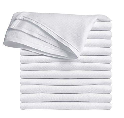 Clips N Grips® Birdseye Flatfold Cloth Diapers, 12 Count (White)
