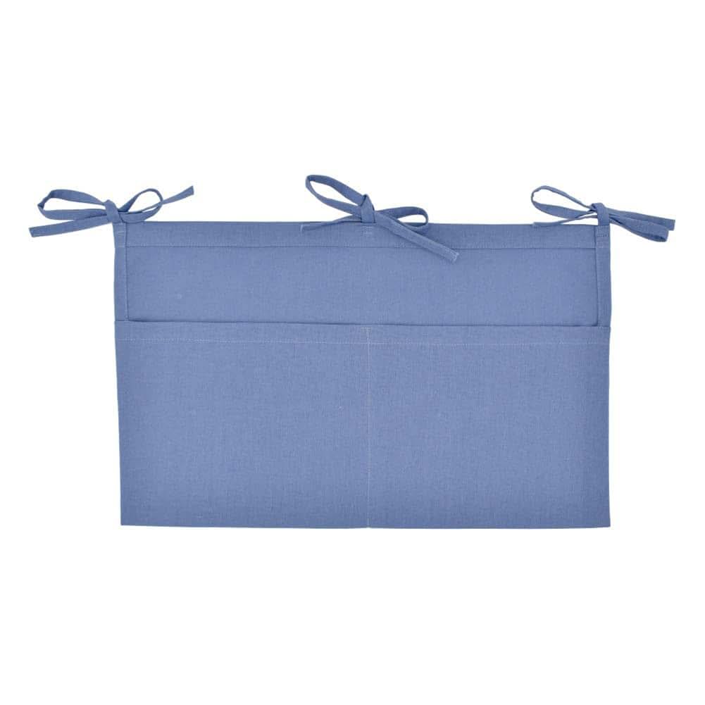 YeeMan Linen Baby Bedside Hanging Storage Bag, Blue