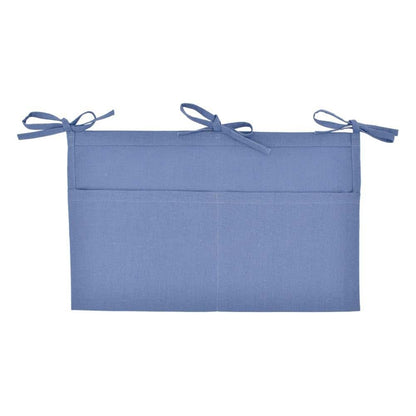 YeeMan Linen Baby Bedside Hanging Storage Bag, Blue