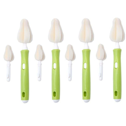 Joayuezo 8PCS Milk Bottle Nipple Brushes Pacifier Sponge Cleaning Brush Set