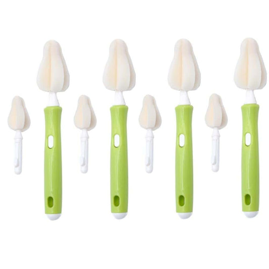 Joayuezo 8PCS Milk Bottle Nipple Brushes Pacifier Sponge Cleaning Brush Set