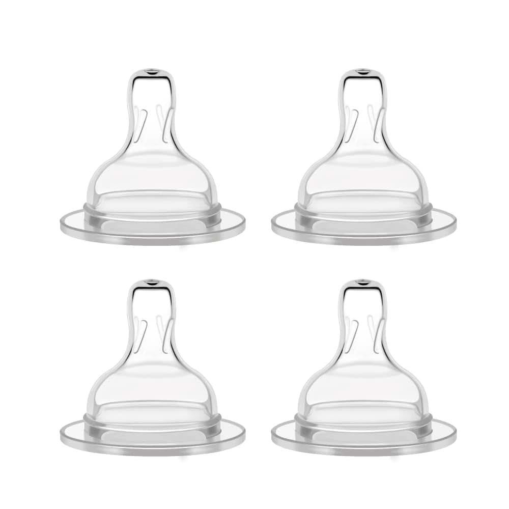 Maymom Silicone Nipple Fast Flow for Bottles (4 Count)