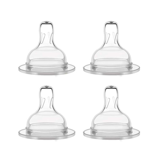 Maymom Silicone Nipple Fast Flow for Bottles (4 Count)
