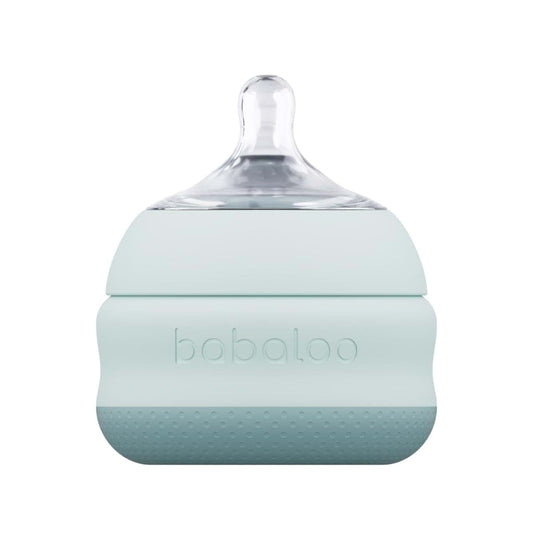 Babaloo Baby-Led Silicone Baby Bottle, Airless, Anti-Colic, 5oz Bleu 1pk