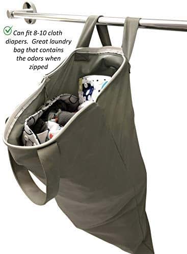 MOM & BAB Wet Bag for Baby Cloth Diapers, Wet Dry Bag Wet Swimsuits and Towels, Breast Pump Parts, Travel, Gym, Yoga (photo 3)