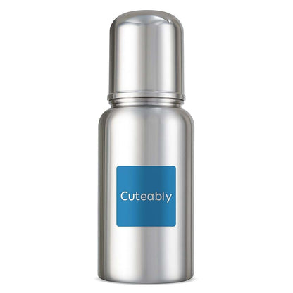 Pgm Distributors Stainless Steel Baby Bottle Set, 150ml - 2 Pack