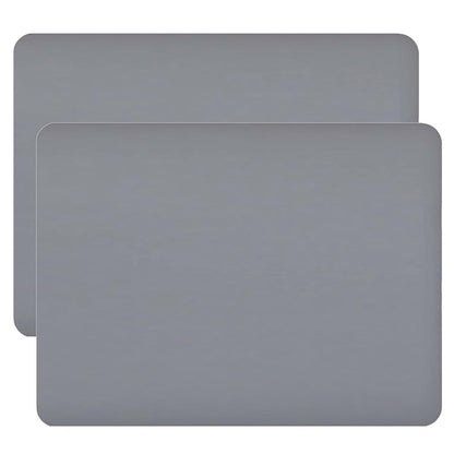 Weaving Dream Silicone Placemats For Toddlers And Kids, Gray, Set Of 2
