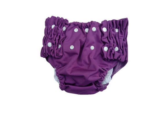 Kijani Baby Night Time Washable Cloth Pull Up Diapers for Toddlers and Preschoolers, Ages 2 Years to 6 Years (Purple