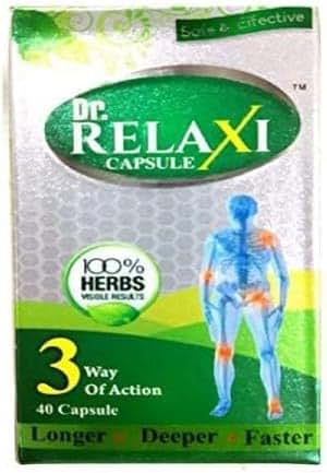 Rajasthan Herbals Dr. Relaxi Capsules, Pack of 2 (80 Capsules Total)