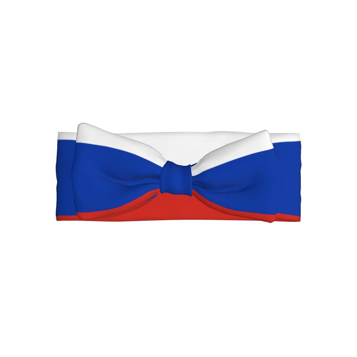 vghkeih Russian Flag Baby Bow Headband For Girls 0-6 Months