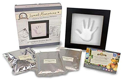 Plushible Bridging Miles With Smiles Baby Hand Casting Kit With Black Picture Frame