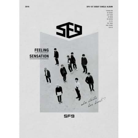 SF9 - [FEELING SENSATION] 1st Debut Single Album CD+Photo Book+PhotoCard Sealed