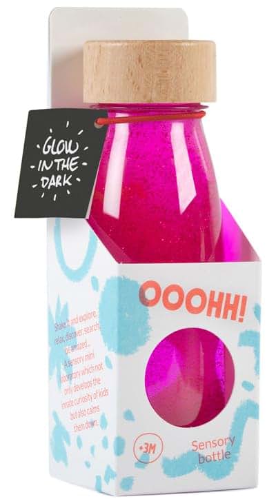 Petit Boum Neon Float Sensory Bottle Glow In The Dark Pink (photo 2)