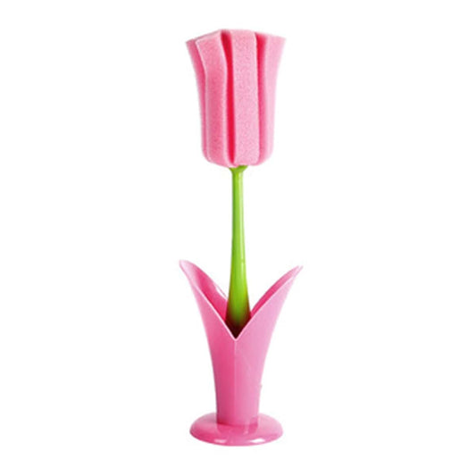 Jwthee 2PCS Sponge Cleaning Brush, Long Handle Grip Cup Brushes, Portable Cup Scrub for Coffee Mugs Winebottle Baby