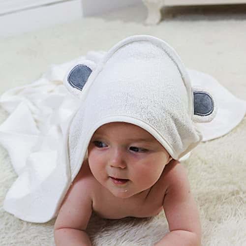 ZoikoM Personalized Embroidered Hooded Baby Towel with Cute Ears Baby Gift Embroidered Baby Bath Towel Baby Gift (photo 4)