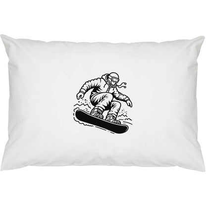 Azeeda Cool Snowboarder Cotton Pillow Cases, Set Of 2