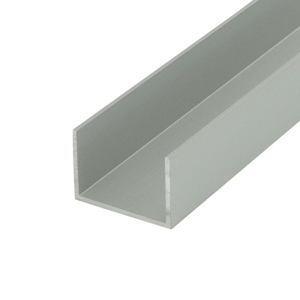 OUTWATER Satin Finish Aluminum U-Channel 36'' Length Pack of 4