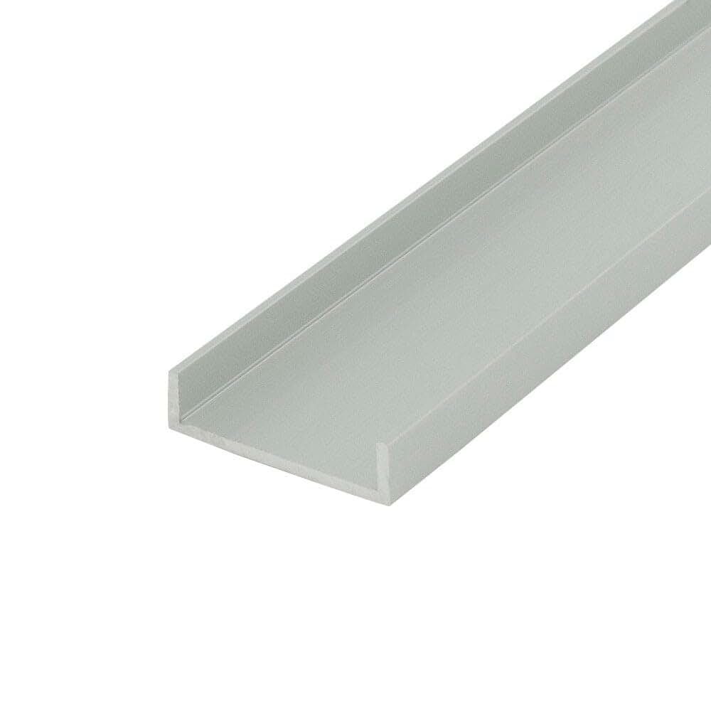 Outwater Aluminum U-Channel For Shelving And Furniture, 36-Inch Length, 4 Pack