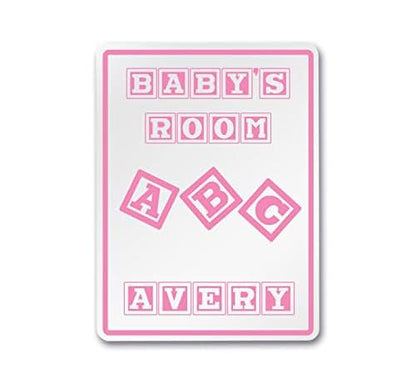 Avery My Baby's Room Ideas Decorative Aluminum Sign